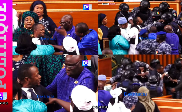 Ça chauffe à l’Assemblée : le député Abdou Mbow malmené et traîné par les FDS et des députés de Pastef