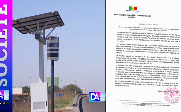 Radars, Amendes, permis, garde à vue, limitation à 110 km/h : le ministère des Transports terrestre alerte sur une affiche non officielle et met en garde les usagers