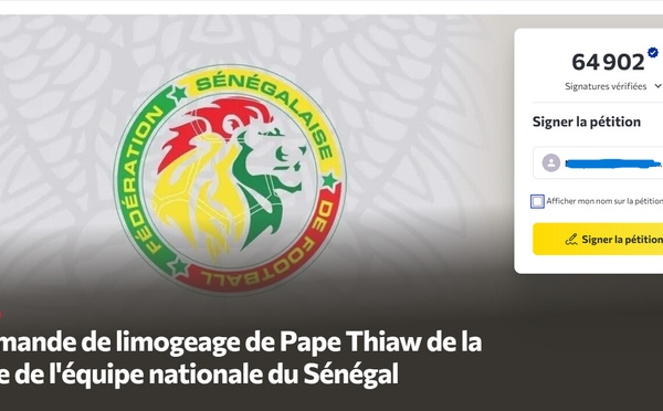 Élimination du Sénégal au Mondial : une pétition lancée pour réclamer le départ de Pape Thiaw