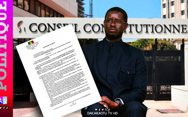 Conseil constitutionnel : le Président de la République Bassirou Diomaye attaque la loi n°18/2026 adoptée par l’Assemblée nationale pour violation de la procédure de Révision constitutionnelle