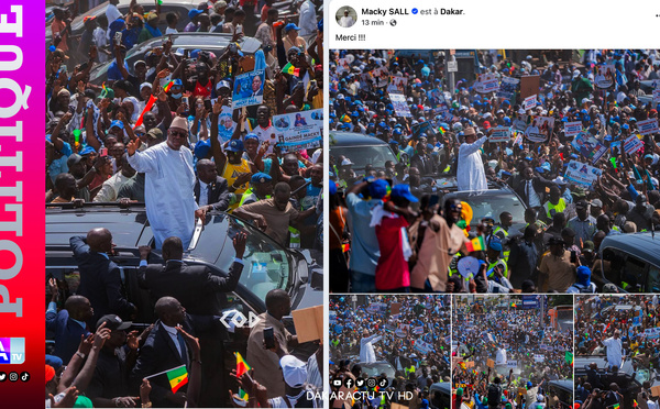 « Merci !!! » : Après son audience avec le président Diomaye Faye, Macky Sall remercie les centaines de milliers de Sénégalais venus l’accueillir