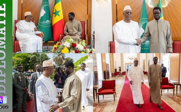Tête-à-tête au Palais : Le PR Diomaye Faye  et Macky  Sall en toute intimité autour de la candidature à l’ONU, une rencontre symbolique au sommet de l’État