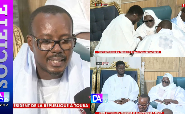 TOUBA/  Cheikh Bass au Président Diomaye au nom du Khalife : «Il dit qu’il a vu vos efforts pour la cité. S’ils sont soutenus, d’ici 3 à 4 ans , tout devrait être meilleur »