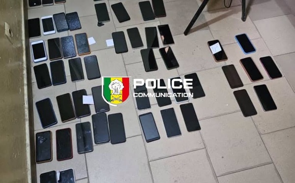 Grand Yoff : six individus interpellés et 74 téléphones saisis au « Maket Bi »