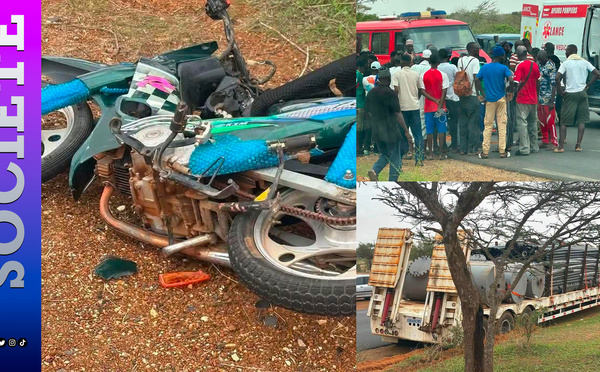 Kébémer : un conducteur de moto Jakarta et son passager tués dans une collision avec un camion