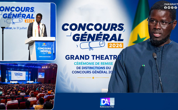 🔴 DIRECT | Grand Théâtre : Cérémonie de remise de distinctions du concours général 2026