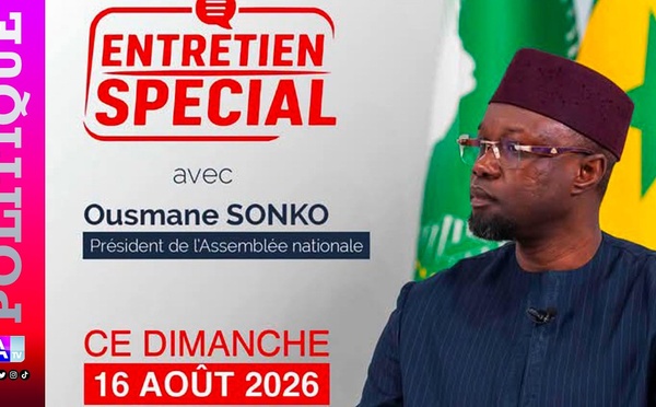 🔴 DIRECT |  Entretien Spécial avec Ousmane SONKO, président de l'assemblée nationale du Sénégal