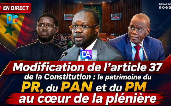 🔴 DIRECT | Déclaration de patrimoine du PR, du PAN et du PM : suivez la plénière sur la modification de l’article 37 de la Constitution