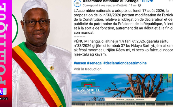 Langues nationales à l’Assemblée : Abdou Karim Sall dénonce une « dérive » et met en garde contre le risque de divisions