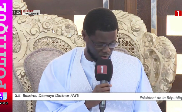 Tivaouane: Devant le Khalife Serigne Babacar Sy Mansour, Bassirou Diomaye Faye érige l’unité et le « Tawhid » en boussole nationale