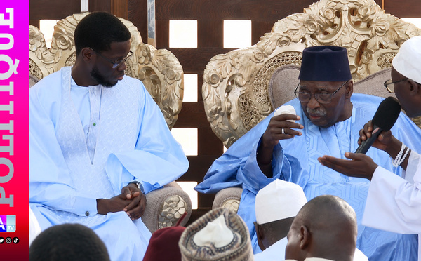 Tivaouane / Le Khalife Serigne Babacar Sy Mansour à Bassirou Diomaye Faye : « Mbooloo Day am Kilifeu… »