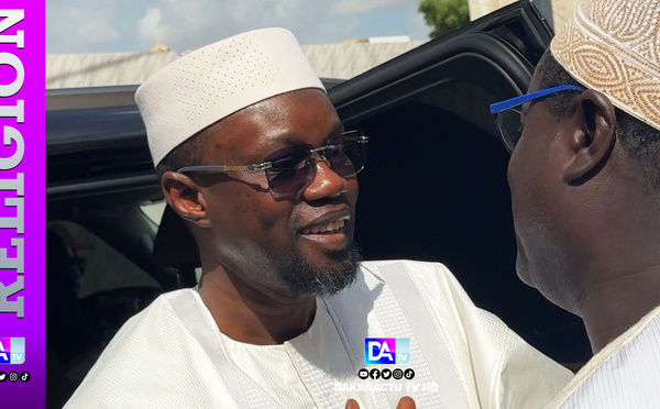 Ousmane Sonko à Tivaouane, après une étape à Ndiassane