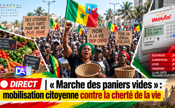 🔴 DIRECT | « Marche des paniers vides » : mobilisation citoyenne contre la cherté de la vie