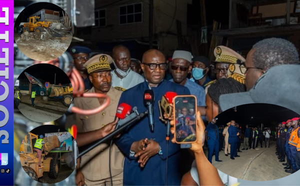 Désencombrement à Dakar: Le MINT Mouhamadou Makhtar Cissé sur le terrain pour superviser les opérations