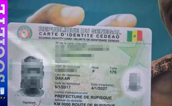 Cartes d'identité CEDEAO : La DAF ouvre le renouvellement par les cartes de 2016 à partir de ce vendredi