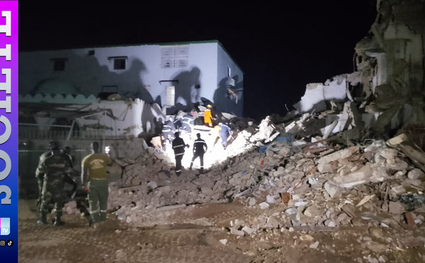 Kaolack: éffondrement d'un bâtiment R+2 qui abritait un Daara, 1 mort et 3 blessés enregistrés...