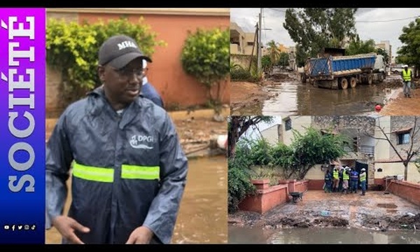 Inondation à Dakar : Le ministre Cheikh Tidiane Dièye inspecte les points critiques et annonce un léger mieux