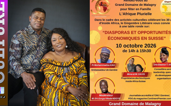 Célébration de ses 30 ans: Le couple royal d'Inside Africa met l'Afrique à l’honneur au château du Domaine de Malagny, à Genthod