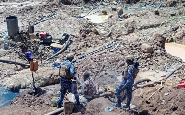 Kédougou : plusieurs sites d’orpaillage clandestins démantelés aux abords de Tinkoto et Thiankoumbassa