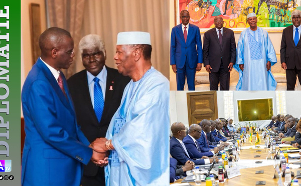 Côte d'Ivoire : Le Premier ministre Al Aminou Lo reçu par Alassane Ouattara au terme de sa visite de travail