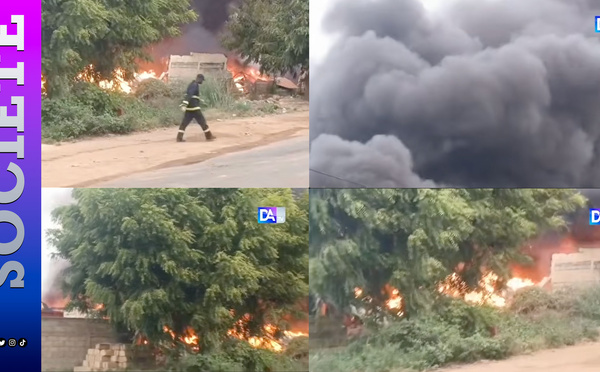 Thiès : Incendie dans une usine de boissons à Fandène, plusieurs dégâts matériels enregistrés