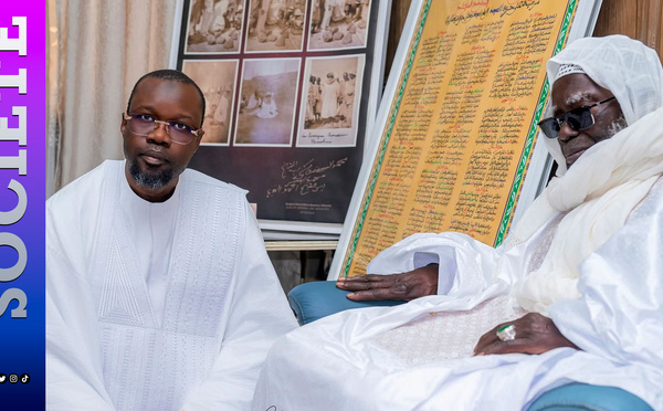 Touba : Ousmane Sonko reçu à huis clos par Serigne Mountakha Mbacké