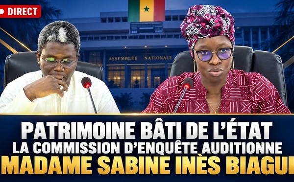 [ DIRECT]  Patrimoine bâti de l’État : la Commission d’enquête auditionne Madame Sabine Inès Biagui