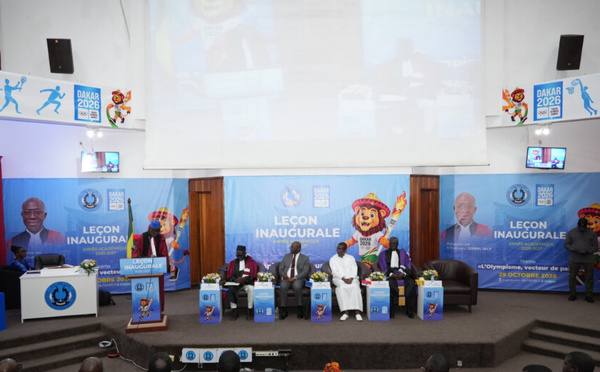 Rentrée académique  à l’UCAD : l’olympisme au cœur de la leçon inaugurale du Pr Djibril Seck