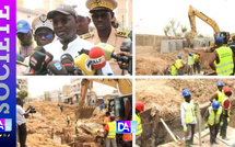 Assainissement à Touba :/ Le ministre Cheikh Tidiane Dièye satisfait de l’avancée des travaux de drainage