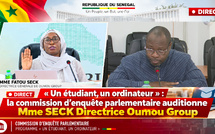 🛑 DIRECT  « Un étudiant, un ordinateur » : la commission d’enquête parlementaire auditionne Mme SECK Directrice Oumou Group